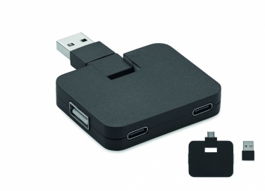 Logo trade mainostuote kuva: 4-porttinen USB-keskitin